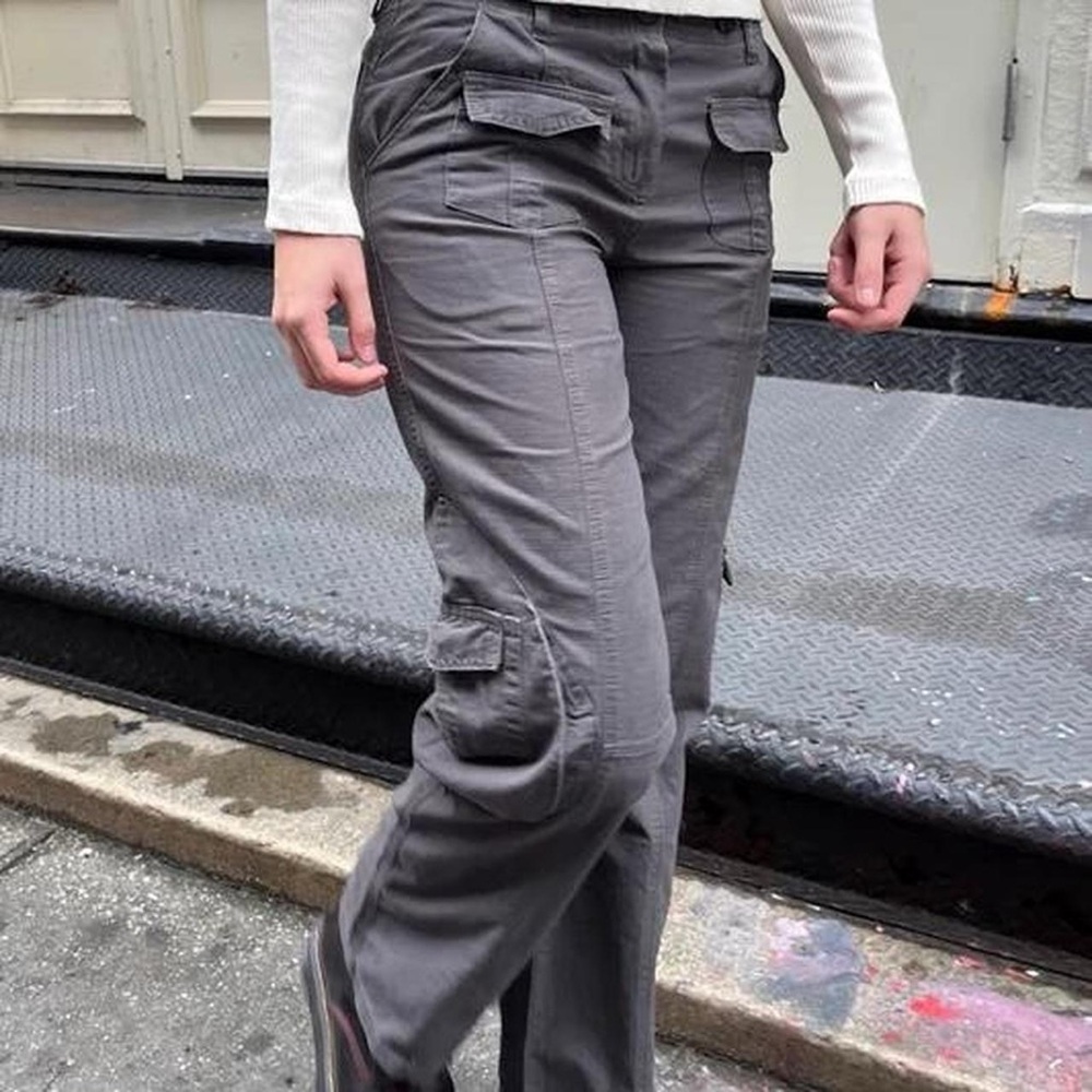 Brandy Melville Gray Cargo Pants